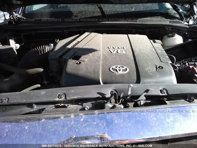 3TMLU4EN4DM121033 - 2013 TOYOTA TACOMA DOUBLE CAB 灰色 照片 10