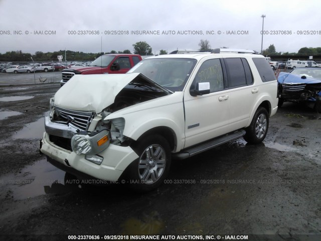 1FMEU65E08UA20976 - 2008 FORD EXPLORER LIMITED WHITE photo 2