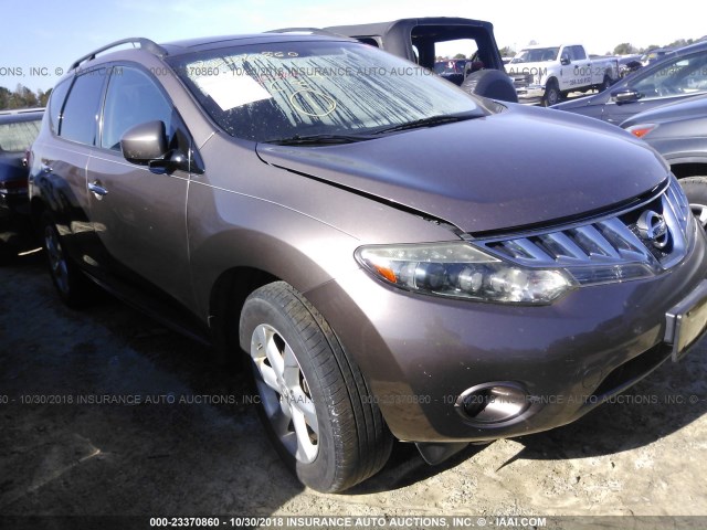 JN8AZ18U19W029948 - 2009 NISSAN MURANO S/SL BROWN photo 1