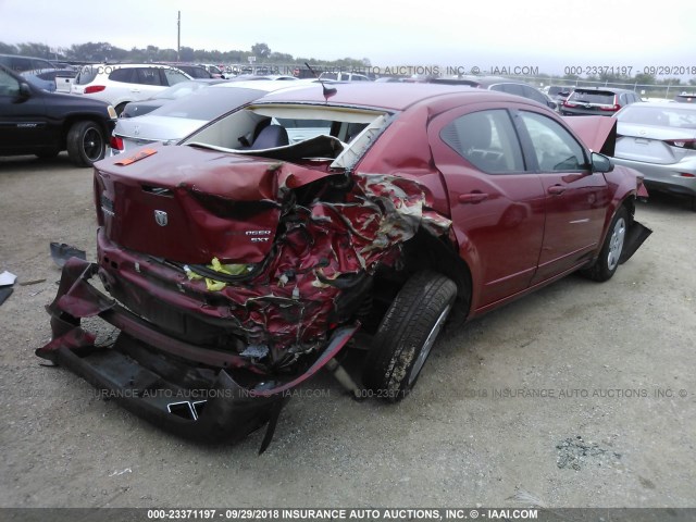 1B3CC4FB8AN154580 - 2010 DODGE AVENGER SXT MAROON photo 4