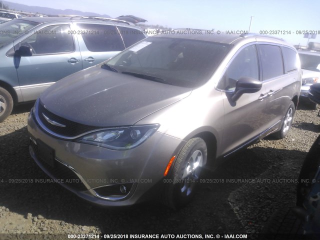 2C4RC1EG0HR804097 - 2017 CHRYSLER PACIFICA TOURING L PLUS BROWN photo 2