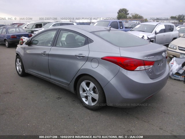 KMHDH4AE7BU092260 - 2011 HYUNDAI ELANTRA GLS/LIMITED SILVER photo 3