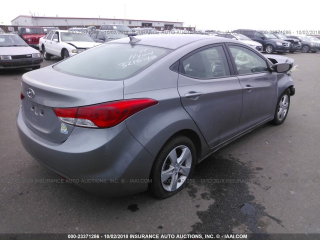 KMHDH4AE7BU092260 - 2011 HYUNDAI ELANTRA GLS/LIMITED SILVER photo 4