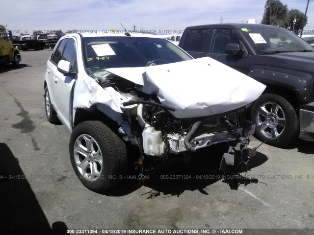 2FMDK3JC8EBA10895 - 2014 FORD EDGE SEL WHITE photo 6