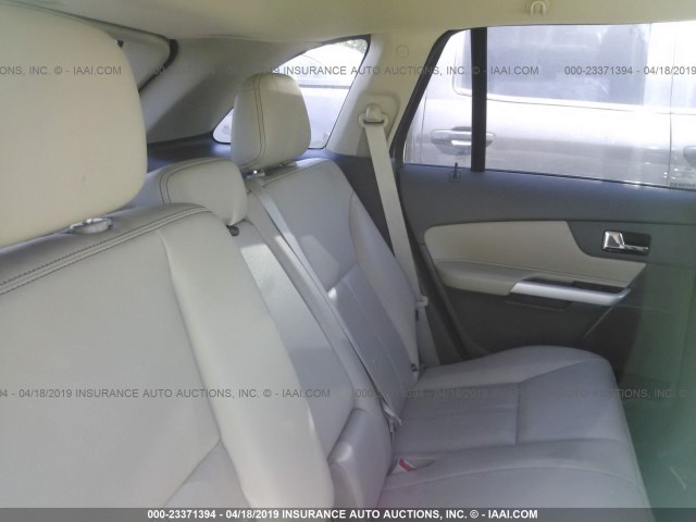 2FMDK3JC8EBA10895 - 2014 FORD EDGE SEL WHITE photo 8