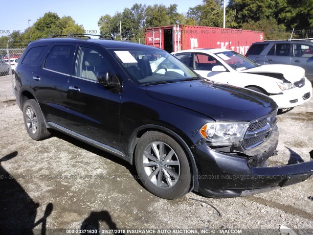 1C4RDJDGXDC680616 - 2013 DODGE DURANGO CREW GRAY photo 1