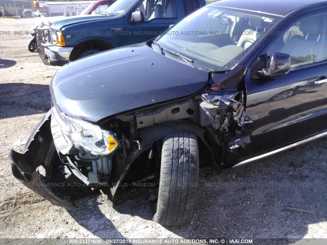 1C4RDJDGXDC680616 - 2013 DODGE DURANGO CREW GRAY photo 6