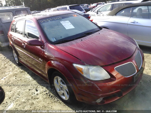 5Y2SL658X8Z422480 - 2008 PONTIAC VIBE RED photo 1