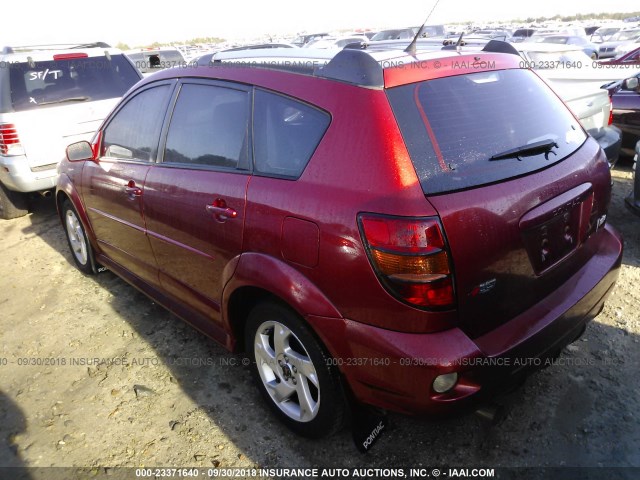 5Y2SL658X8Z422480 - 2008 PONTIAC VIBE RED photo 3