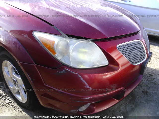 5Y2SL658X8Z422480 - 2008 PONTIAC VIBE RED photo 6