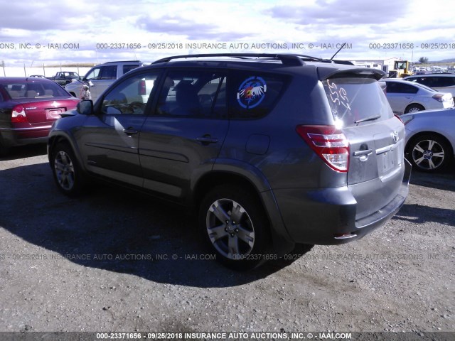 JTMRK4DV8B5102814 - 2011 TOYOTA RAV4 SPORT GRAY photo 3