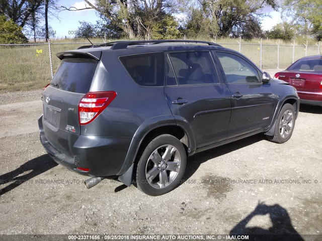 JTMRK4DV8B5102814 - 2011 TOYOTA RAV4 SPORT GRAY photo 4