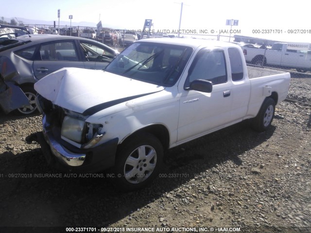 4TAVL52N8XZ510391 - 1999 TOYOTA TACOMA XTRACAB WHITE photo 2