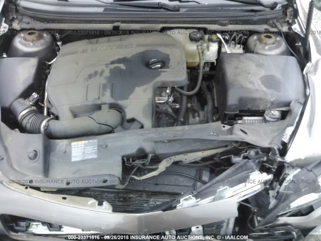 1G1ZB5E16BF242302 - 2011 CHEVROLET MALIBU LS 棕色 照片 10