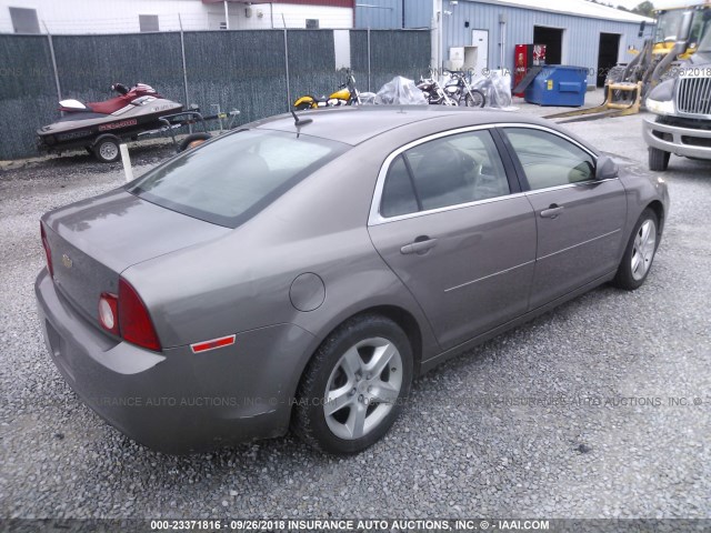 1G1ZB5E16BF242302 - 2011 CHEVROLET MALIBU LS 棕色 照片 4