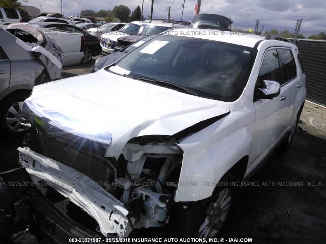 2GKALSEK2D6148699 - 2013 GMC TERRAIN SLE WHITE photo 2