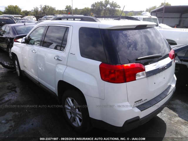 2GKALSEK2D6148699 - 2013 GMC TERRAIN SLE WHITE photo 3