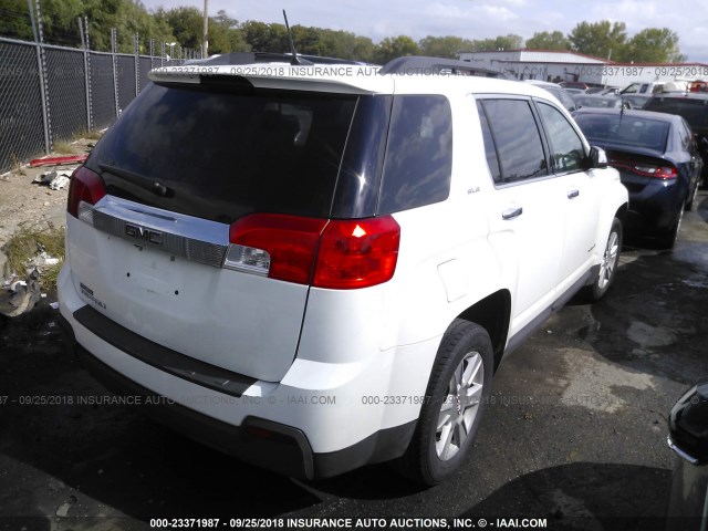 2GKALSEK2D6148699 - 2013 GMC TERRAIN SLE WHITE photo 4