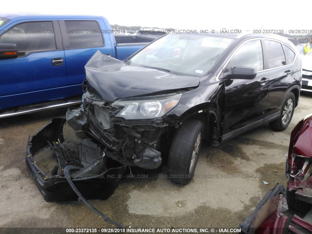 2HKRM3H78EH513862 - 2014 HONDA CR-V EXL BLACK photo 2