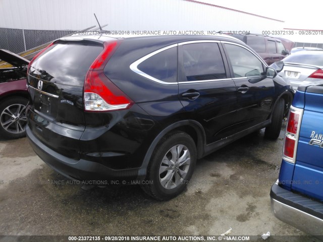 2HKRM3H78EH513862 - 2014 HONDA CR-V EXL BLACK photo 4