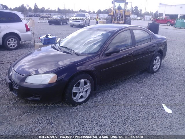 1B3EL46X53N559514 - 2003 DODGE STRATUS SE/SXT PURPLE photo 2