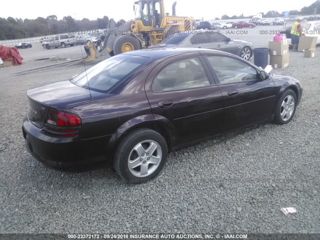 1B3EL46X53N559514 - 2003 DODGE STRATUS SE/SXT PURPLE photo 4