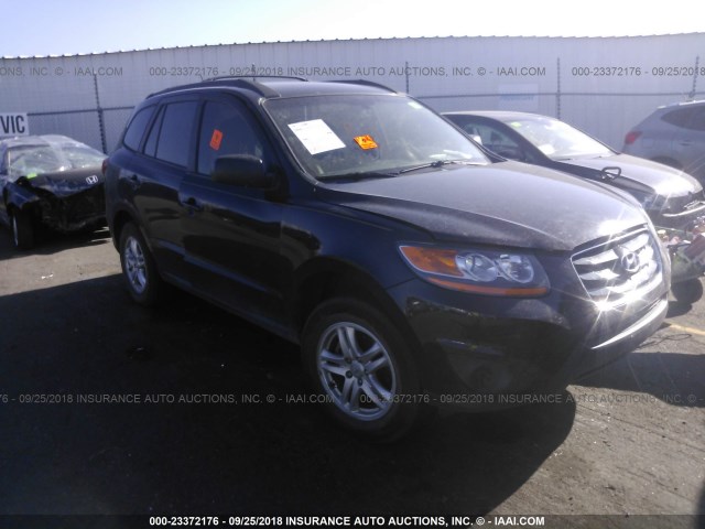 5XYZGDAG4BG056848 - 2011 HYUNDAI SANTA FE GLS BLACK photo 1