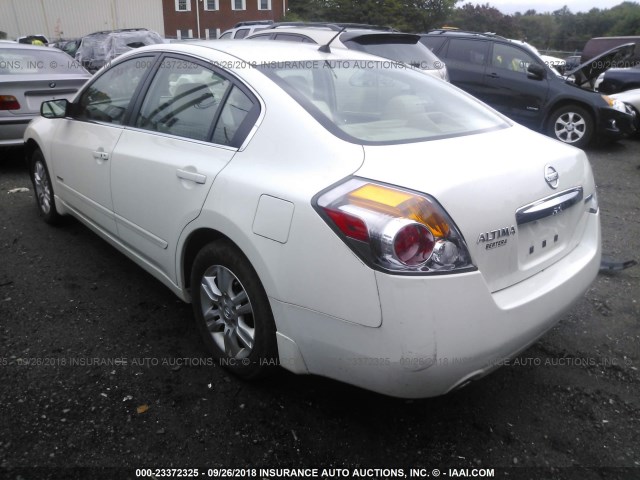 1N4CL2AP9BC185183 - 2011 NISSAN ALTIMA HYBRID WHITE photo 3