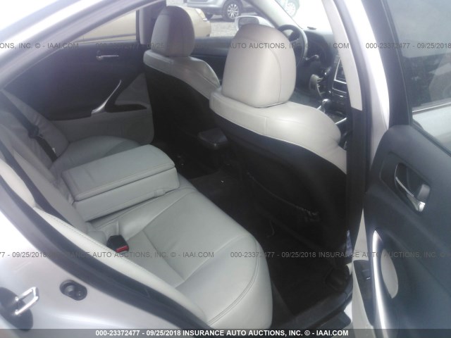 JTHBK262195102204 - 2009 LEXUS IS 250 SILVER photo 8