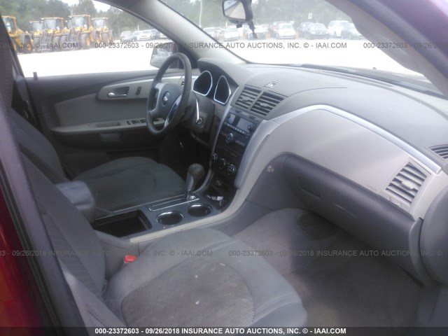 1GNER23D59S161202 - 2009 CHEVROLET TRAVERSE LT BURGUNDY photo 5