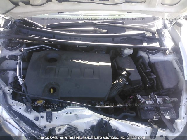 5YFBURHEXEP149921 - 2014 TOYOTA COROLLA L/LE/LE PLS/PRM/S/S PLS WHITE photo 10