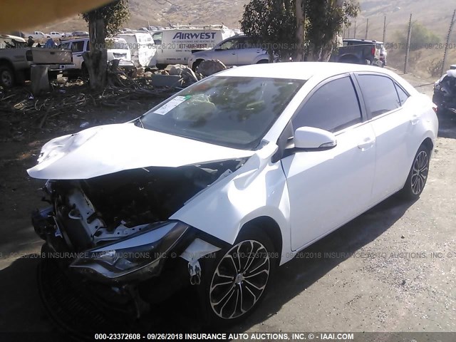 5YFBURHEXEP149921 - 2014 TOYOTA COROLLA L/LE/LE PLS/PRM/S/S PLS WHITE photo 2
