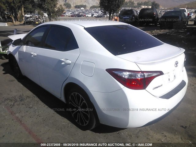 5YFBURHEXEP149921 - 2014 TOYOTA COROLLA L/LE/LE PLS/PRM/S/S PLS WHITE photo 3