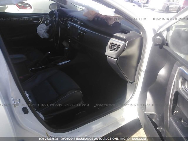 5YFBURHEXEP149921 - 2014 TOYOTA COROLLA L/LE/LE PLS/PRM/S/S PLS WHITE photo 5