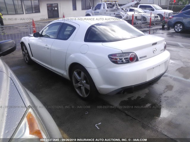 JM1FE17N250146412 - 2005 MAZDA RX8 WHITE photo 3