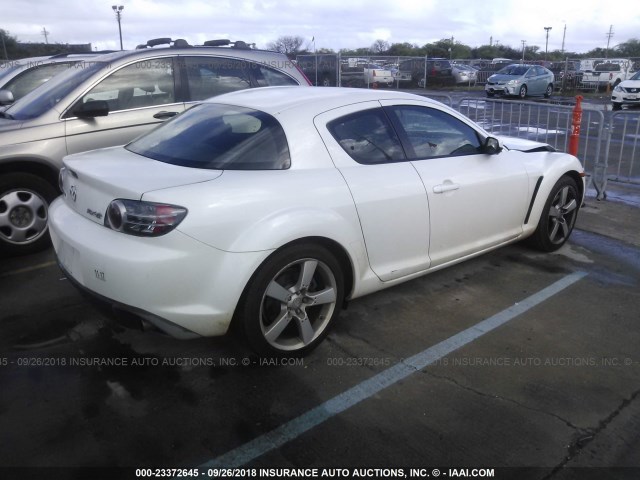 JM1FE17N250146412 - 2005 MAZDA RX8 WHITE photo 4