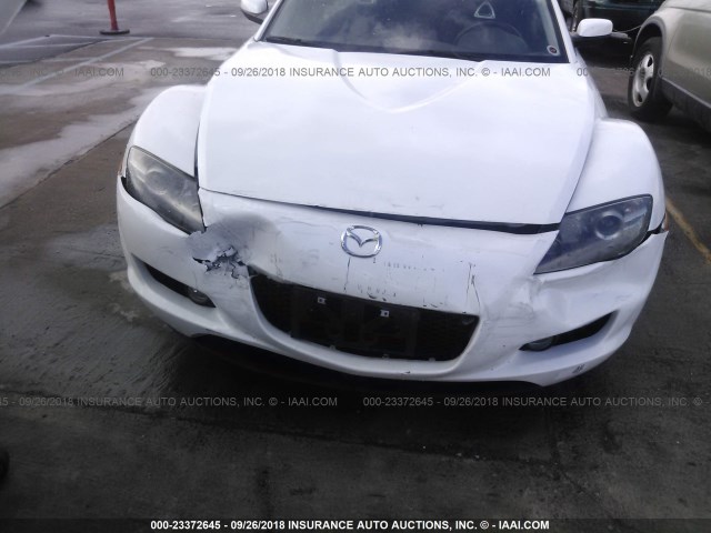 JM1FE17N250146412 - 2005 MAZDA RX8 WHITE photo 6