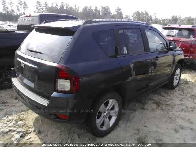 1C4NJCBB0ED643449 - 2014 JEEP COMPASS SPORT GRAY photo 4