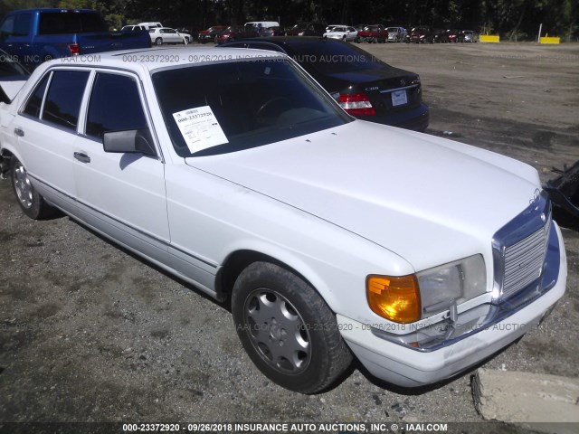 WDBCB35D1LA558618 - 1990 MERCEDES-BENZ 350 SDL WHITE photo 1