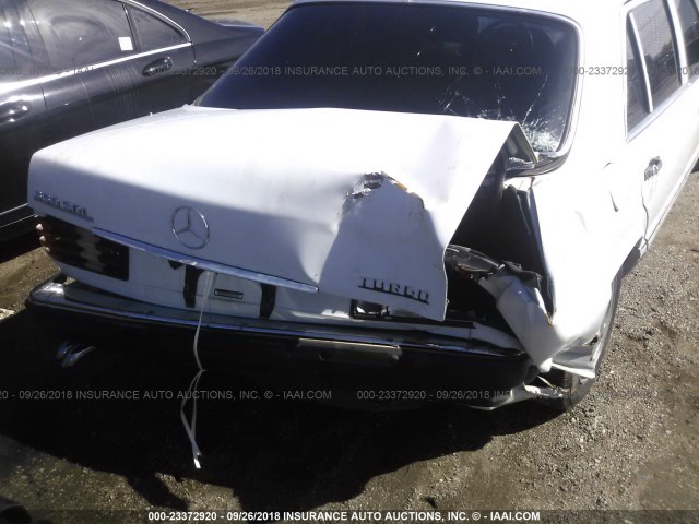 WDBCB35D1LA558618 - 1990 MERCEDES-BENZ 350 SDL WHITE photo 6