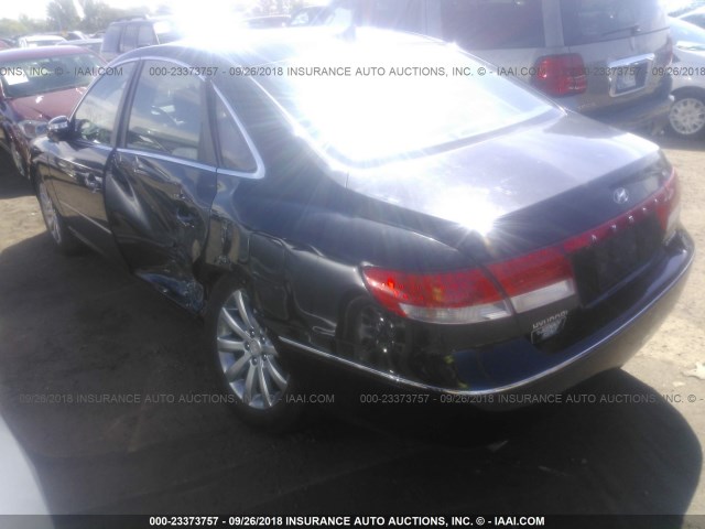 KMHFC46F79A388013 - 2009 HYUNDAI AZERA SE/LIMITED BLACK photo 3