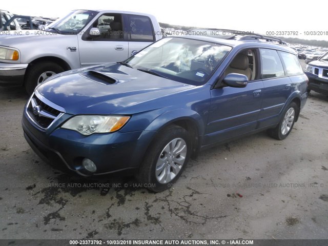 4S4BP63C084311862 - 2008 SUBARU OUTBACK 2.5XT LIMITED BLUE photo 2