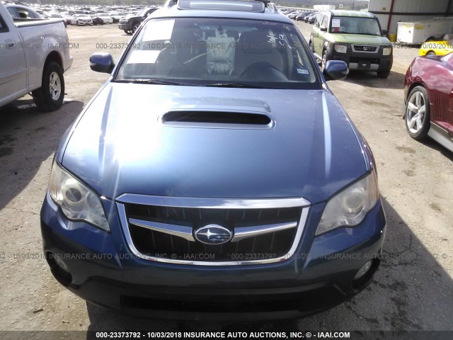 4S4BP63C084311862 - 2008 SUBARU OUTBACK 2.5XT LIMITED BLUE photo 6