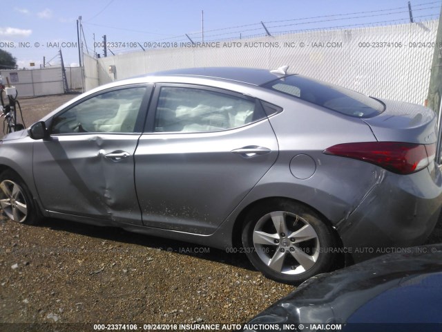 KMHDH4AE5DU986146 - 2013 HYUNDAI ELANTRA GLS/LIMITED SILVER photo 3