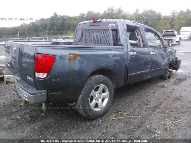 1N6AA07B44N543494 - 2004 NISSAN TITAN XE/SE/LE GREEN photo 4