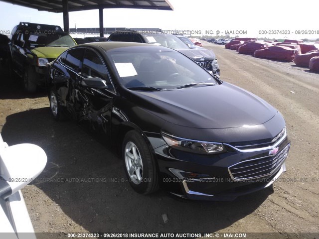 1G1ZB5ST2JF199890 - 2018 CHEVROLET MALIBU LS BLACK photo 1