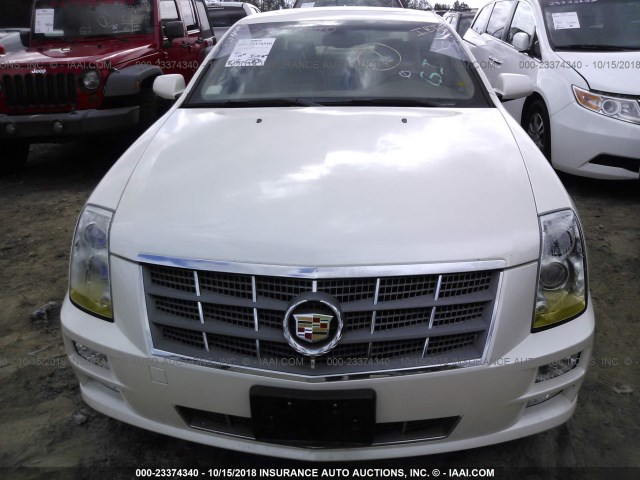 1G6DW6ED2B0103439 - 2011 CADILLAC STS LUXURY WHITE photo 6