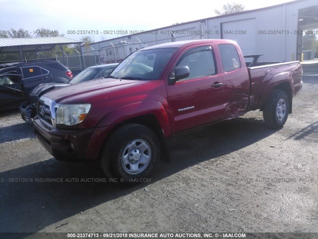 5TETU4GN7AZ679681 - 2010 TOYOTA TACOMA PRERUNNER ACCESS CAB RED photo 2