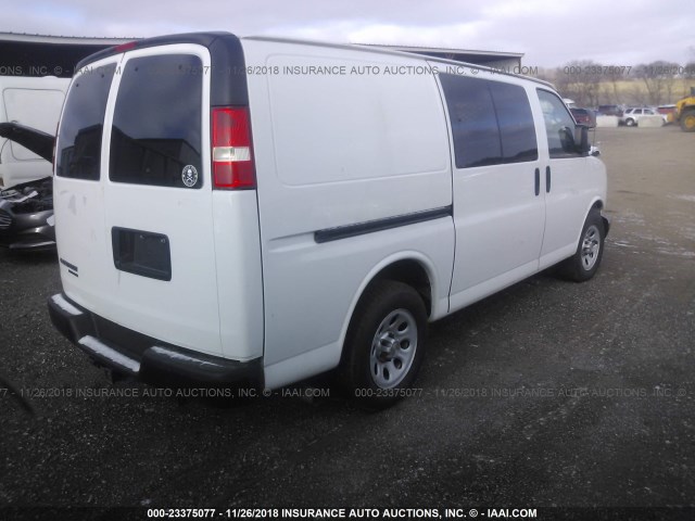 1GCSHAF45E1144341 - 2014 CHEVROLET EXPRESS G1500  WHITE photo 4