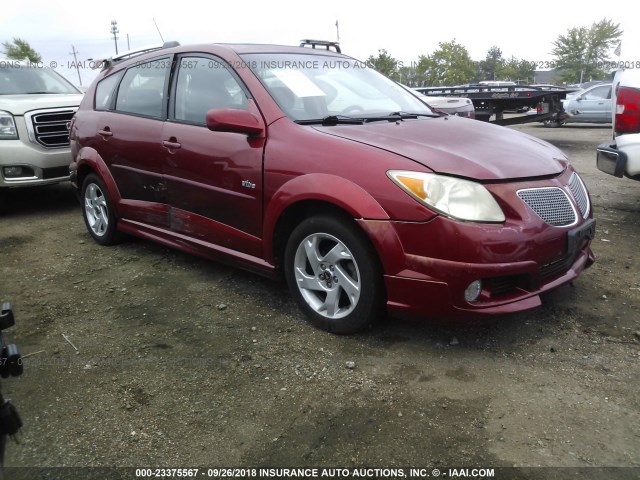 5Y2SL63835Z408449 - 2005 PONTIAC VIBE MAROON photo 1